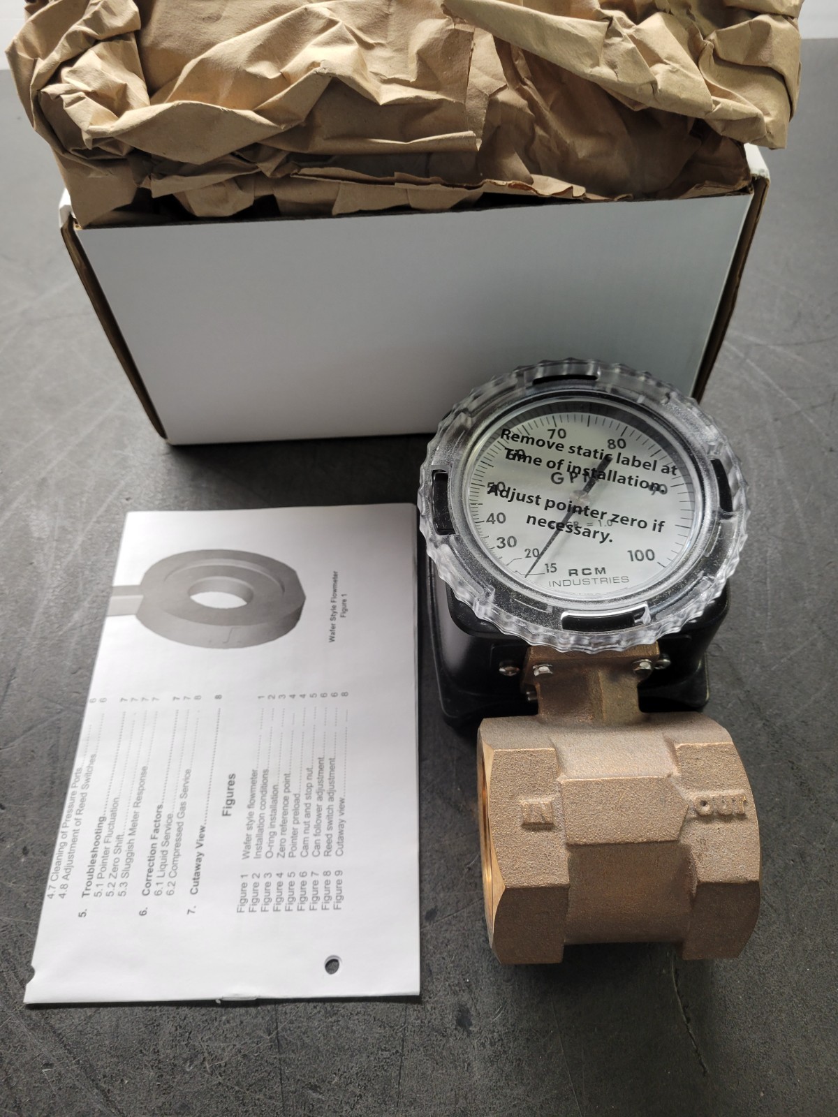RCM Industries 2-71-R-100 Flow Meter.