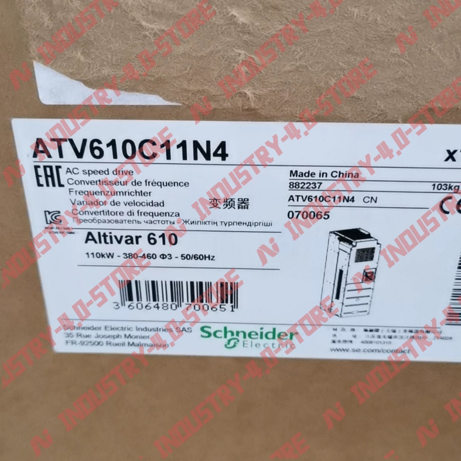 Schneider ATV610C11N4 110kW 380-415V Inverter#1pcs new in box