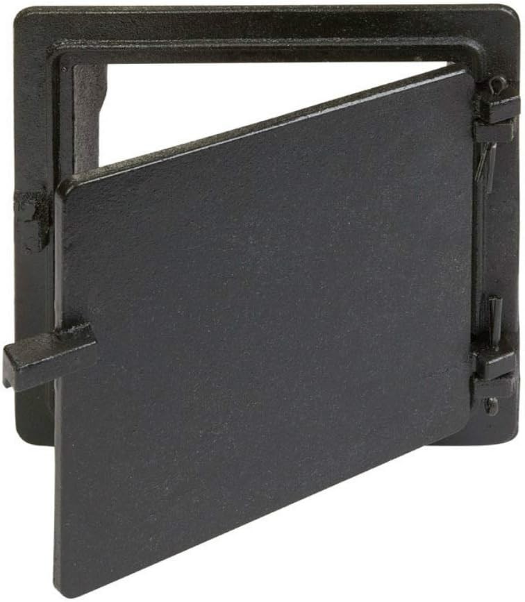 Black Galvanized Cast Iron Cleanout Door