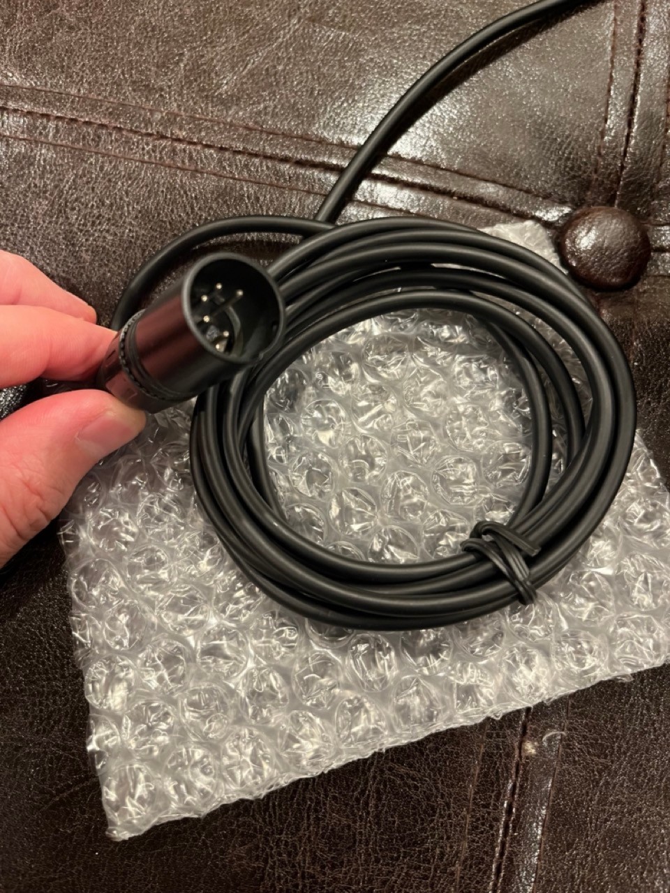 Tom-Com Professional Talkback Intercom Headset Dual Muff 5-Pin Male XLR Open Box