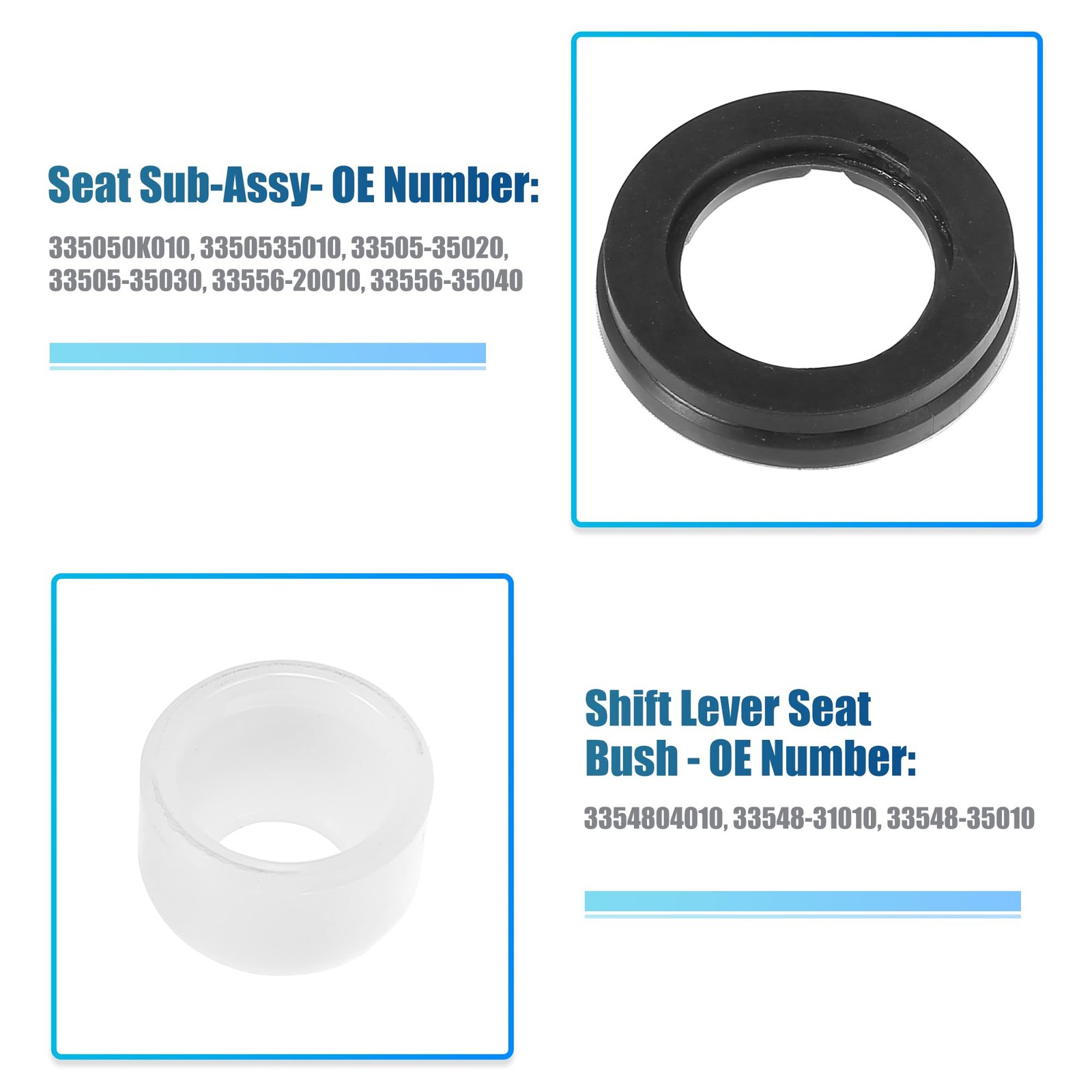 X AUTOHAUX 1 Set Manual Transmission Shift Lever 0.98″, White Black Green