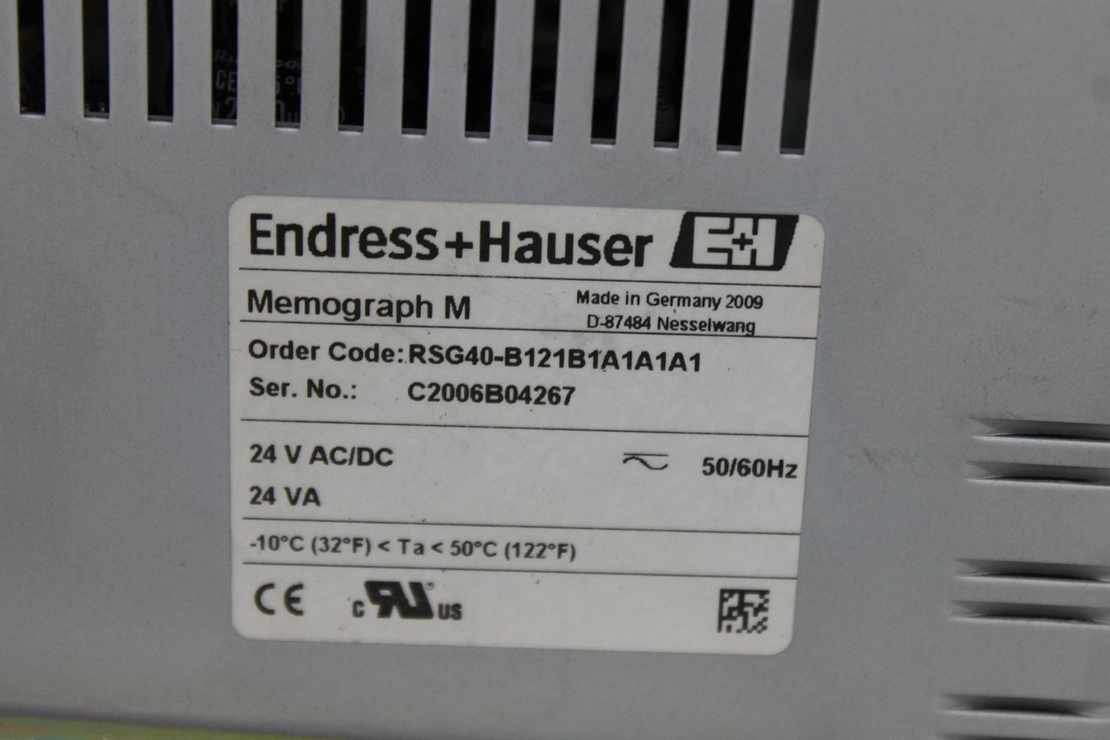 Endress+Hauser RSG40 Memograph M Data Display & Logger