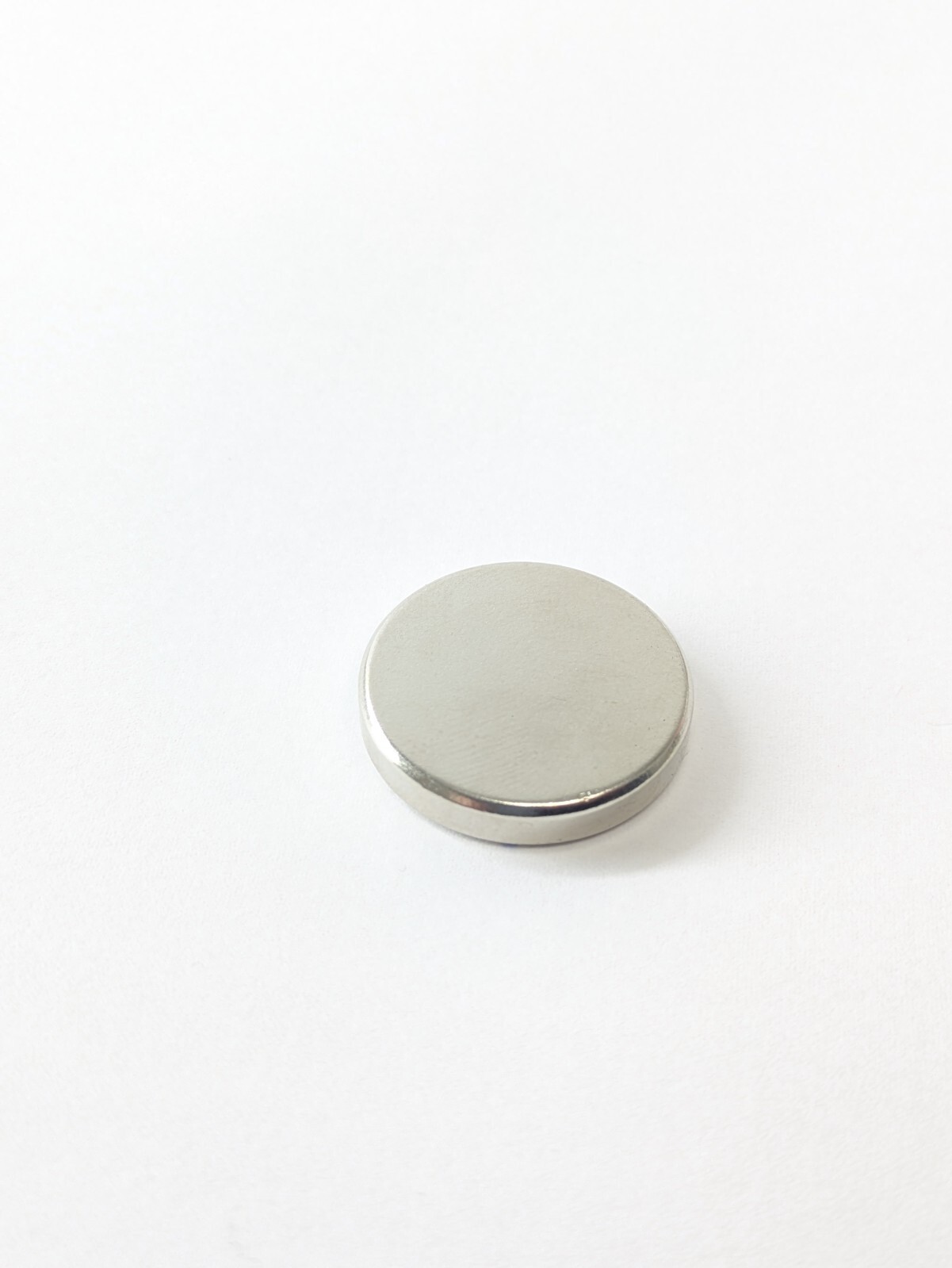 4PCS Mag-Mate Disc Magnet, 38.4lb Pull, Adhesive Back, Nickel Plated, 1″, N42