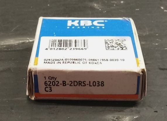 1 NEW KBC 6202-B-2DRS-L038 RADIAL DEEP GROOVE BALL BEARING NIB