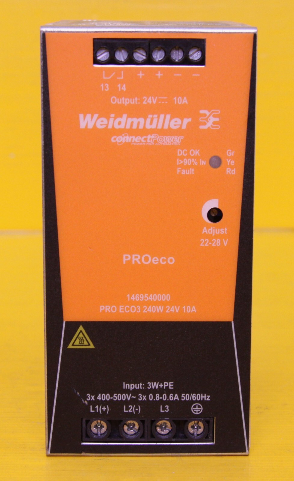 Weidmuller PRO EC03 Power Supply 240W 24V 10A – 1469540000 (NO BOX)
