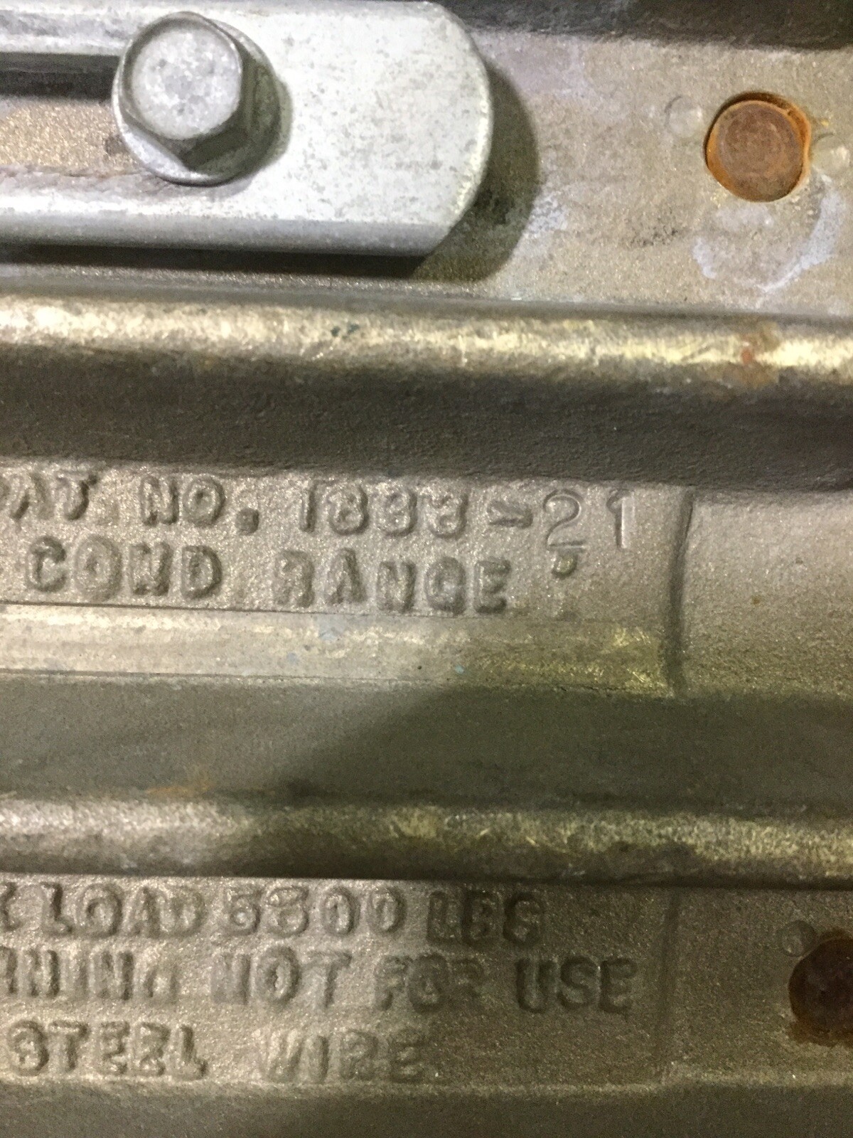5500 # 1838-21 Conduit Brass Block? Not For Steel Wire