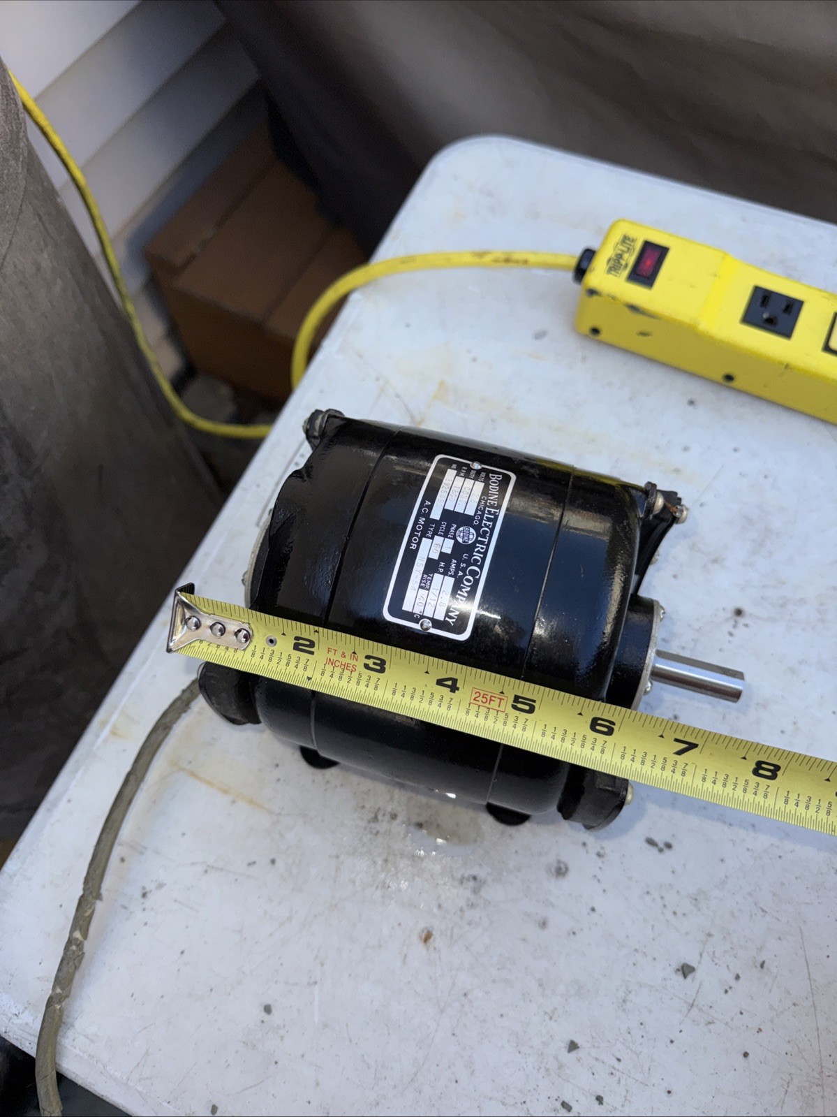 BODINE ELECTRIC COMPANY Motor, Type NSY-54 115AC 1/12HP 1800 RPM/2.8 Amp USA