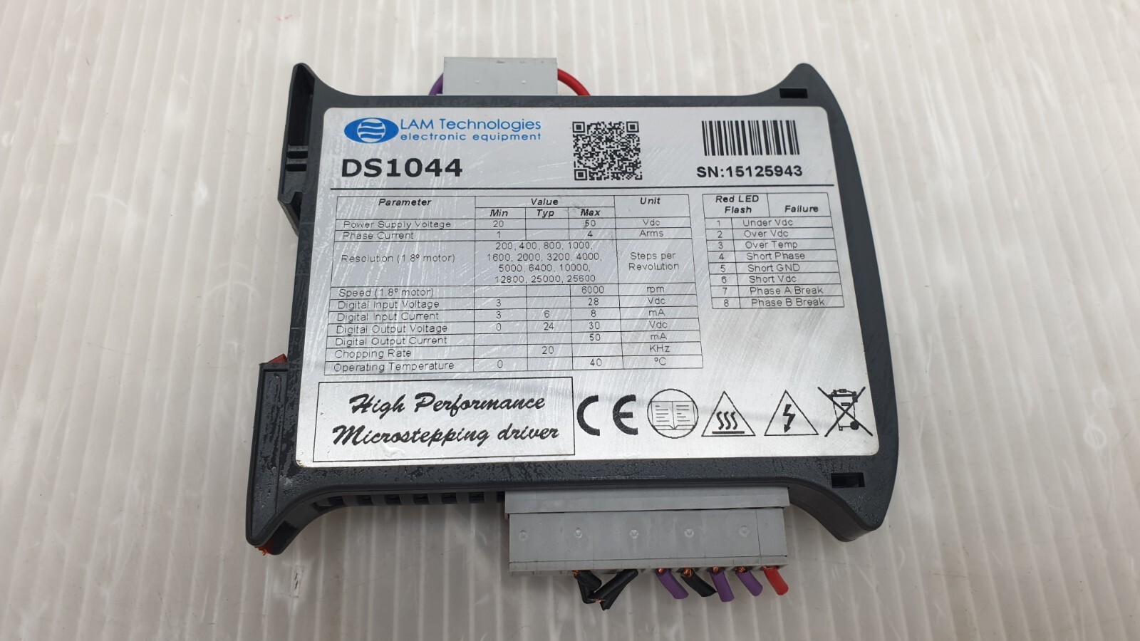 LAM TECHNOLOGIES DS1044 HIGH PERFORMANCE MICROSTEPPING DRIVER