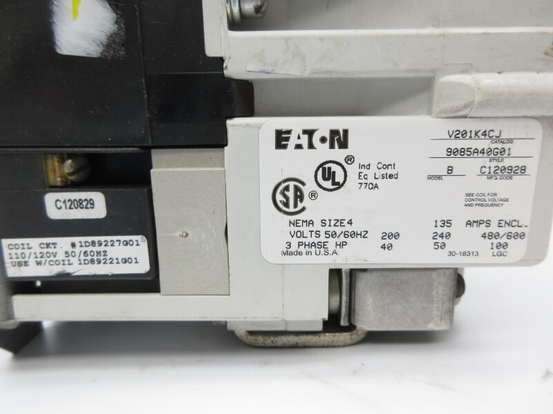 EATON V201K4CJ 9085A40G01 110/120V 135A UNMP
