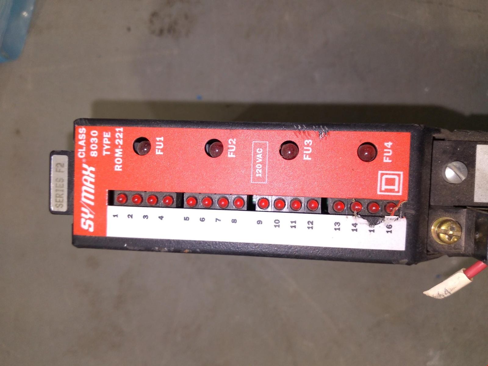 SQUARE D SY/MAX CLASS 8030 ROM-221 SER.F2 120VAC