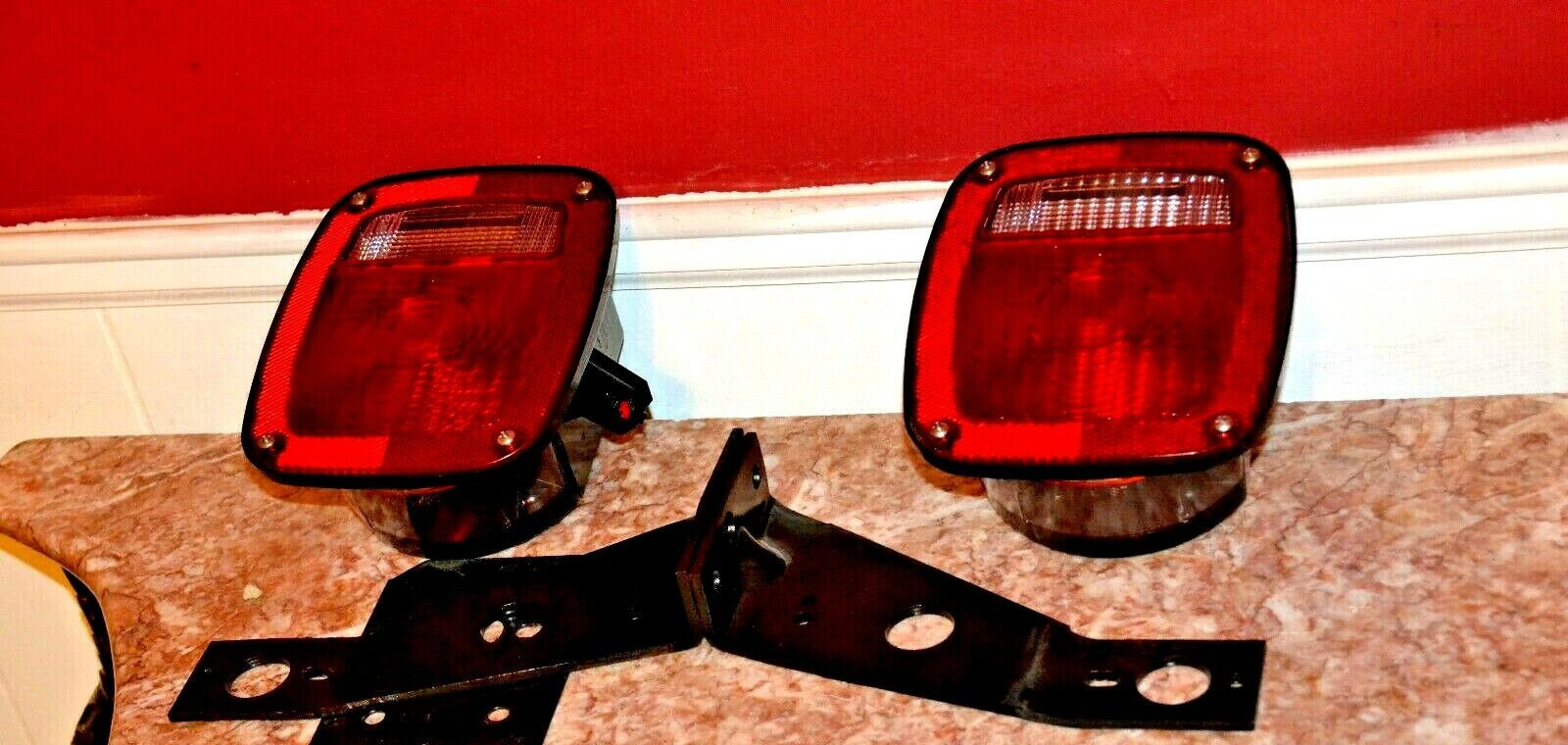 GROTE 5370 5371 TAIL LIGHTS DUMP/TOW TRUCK TRAILER 6C34-13404-AA FORD w/HARNESS