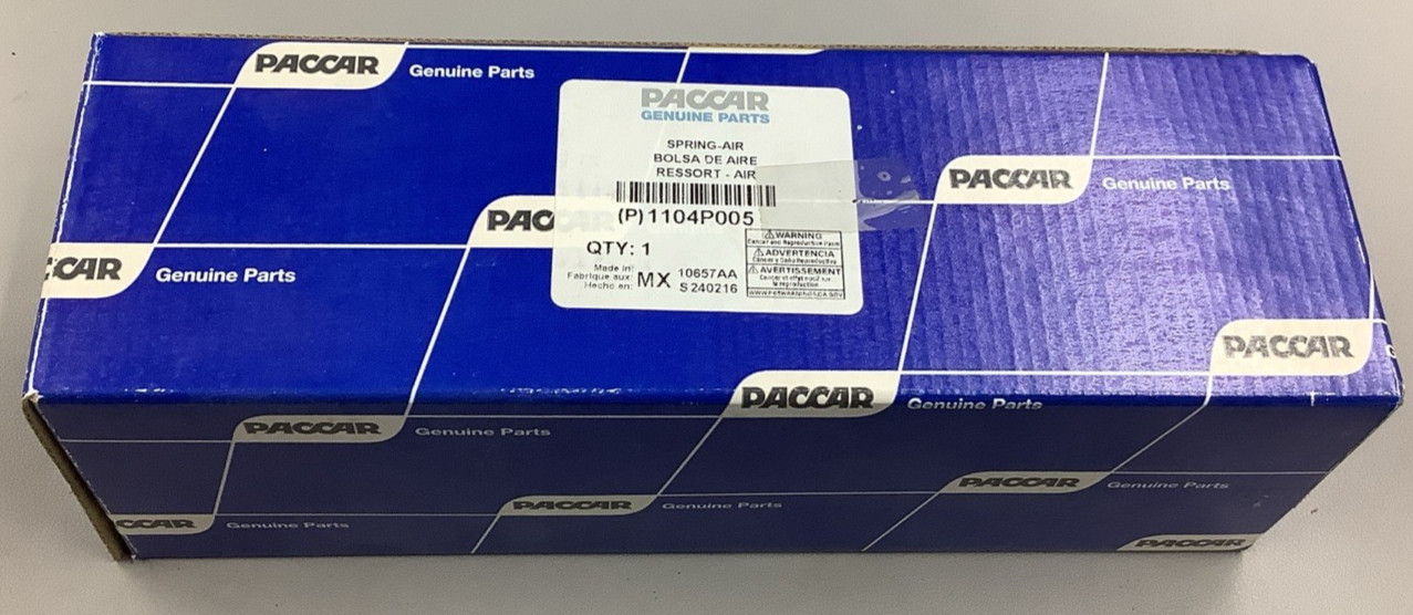 Paccar 1104P005 10657AA Continental 100PSI Air Suspension Spring (B95)