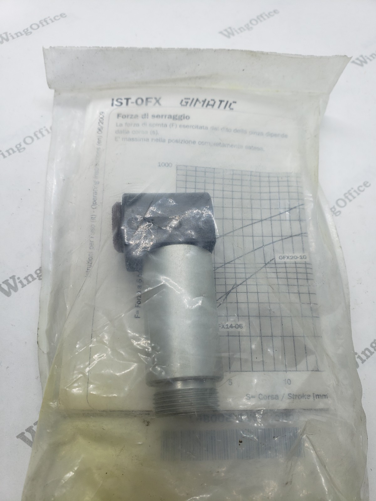 GIMATIC OFX20-10 PARALLEL FINGER GRIPPER 10mm TOTAL STROKE, NIB