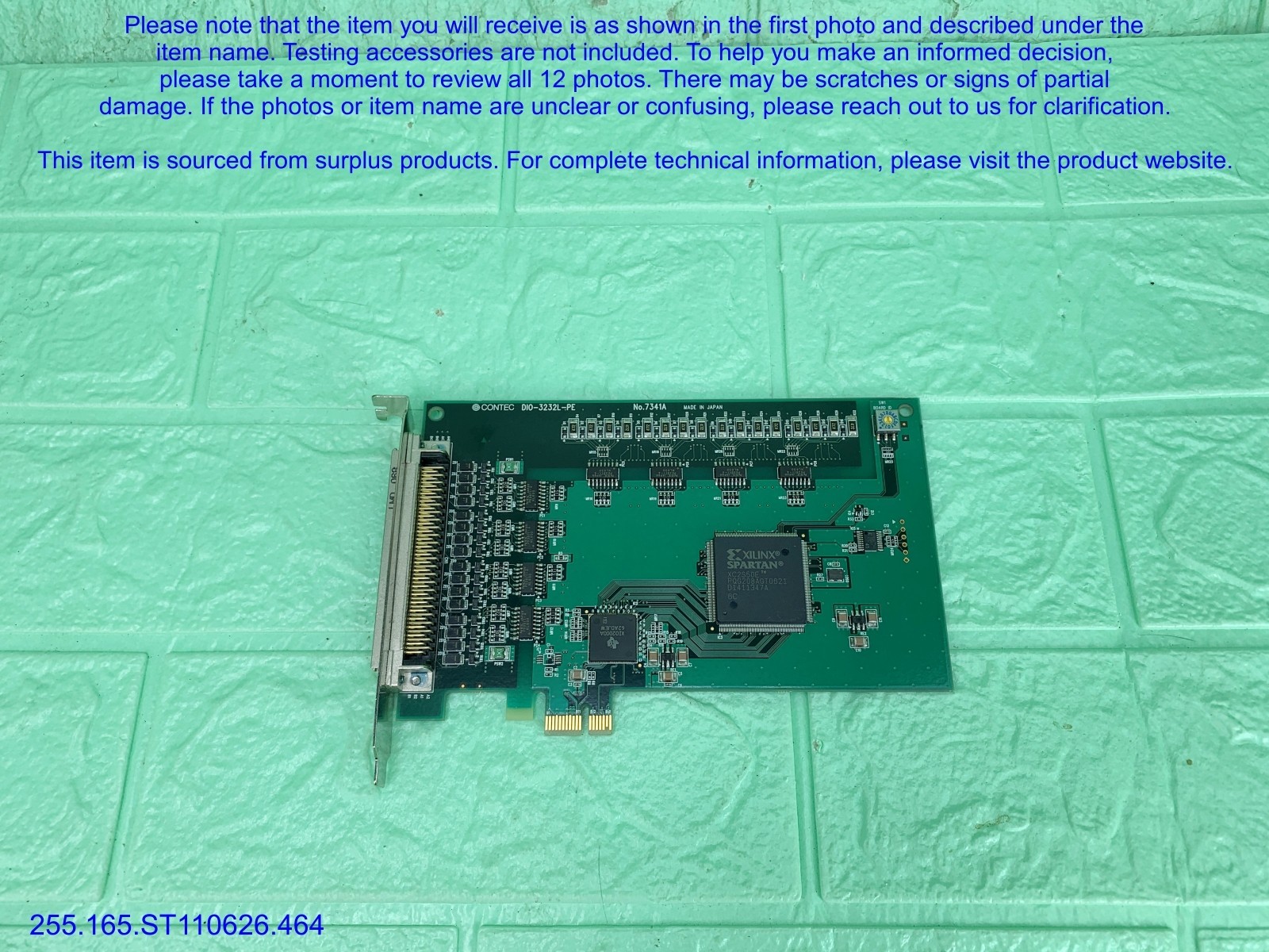 CONTEC DIO-3232L-PE Digital I/O Card as in photos, sn:9226, DHL.