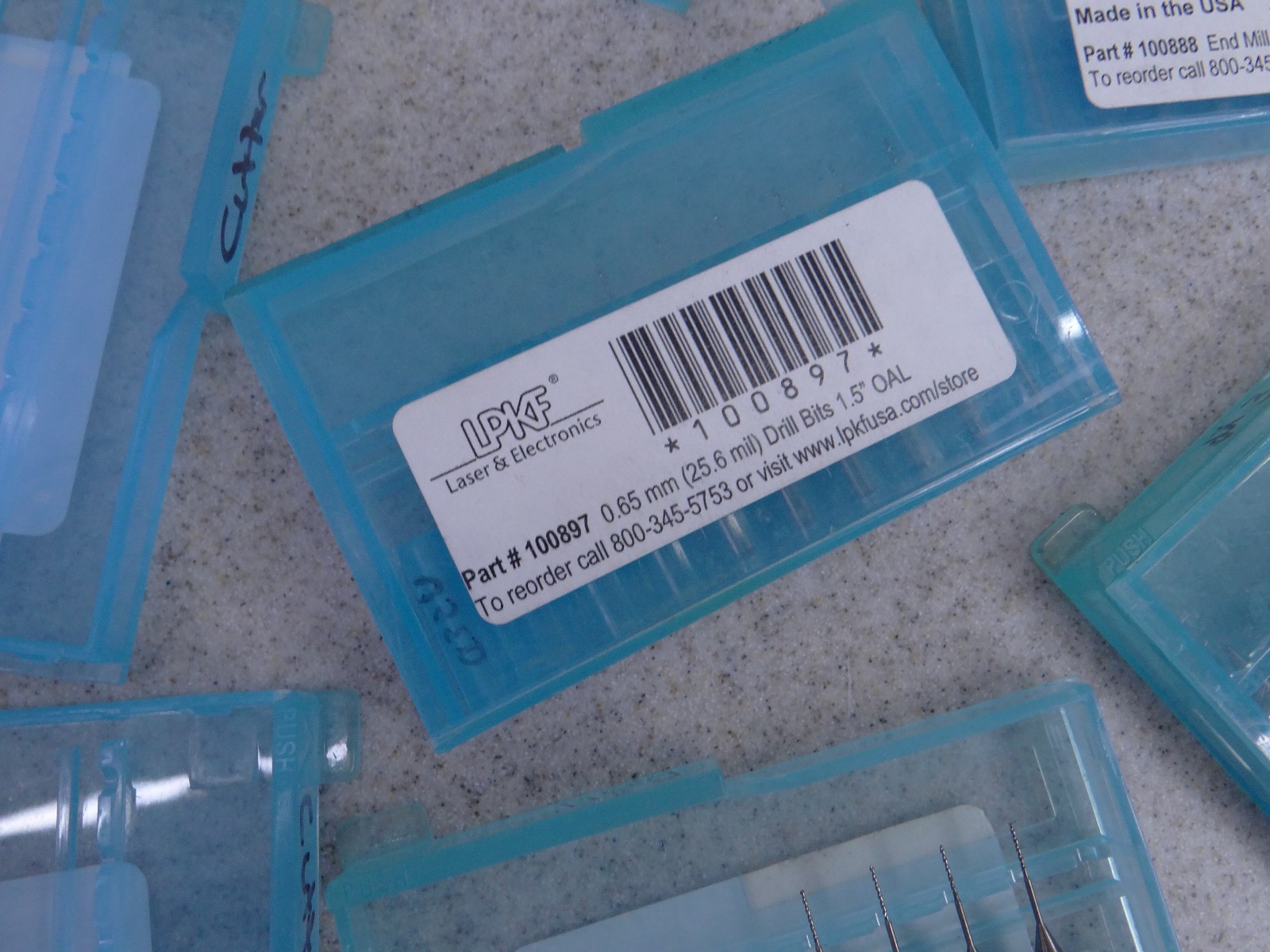 LPKF Laser & Electronics End Mills lot of 20 packs 100979 101016 101010 101007