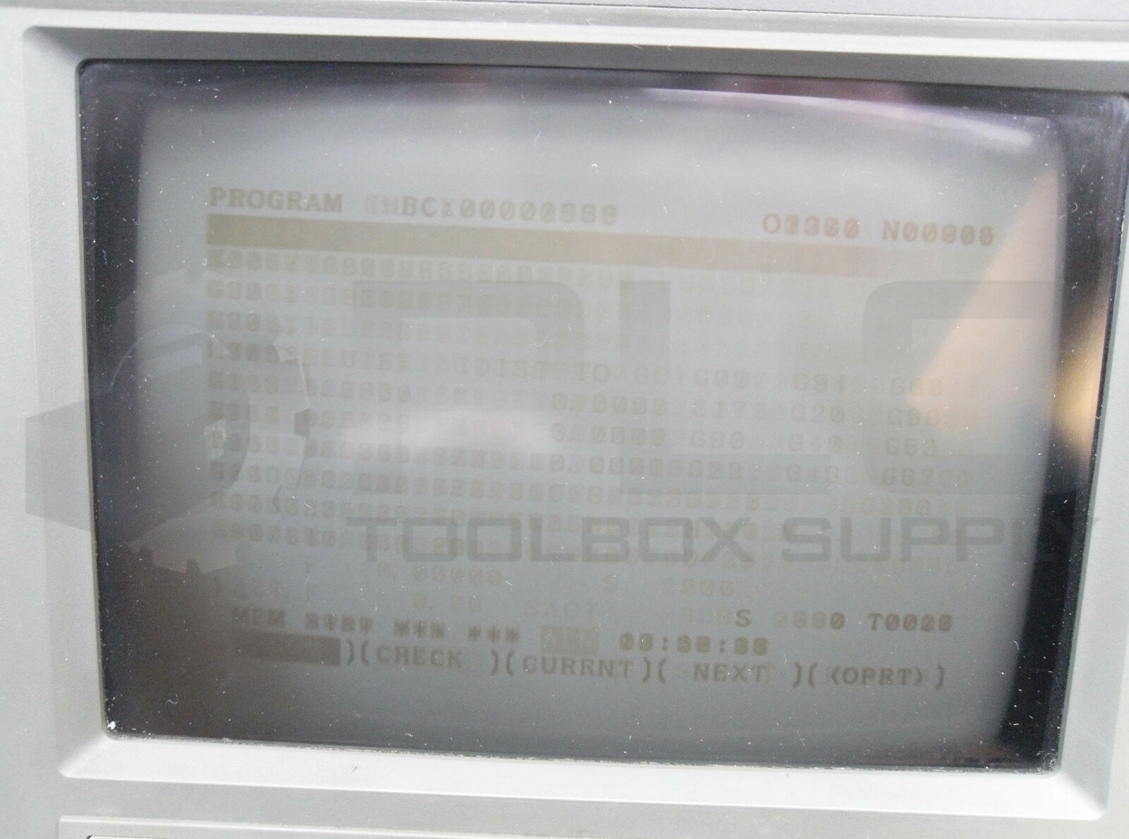 GE FANUC XA02B-0120-CE51#16M SERIES 16-M CONTROL PANEL W/ MONITOR *PARTS ONLY*