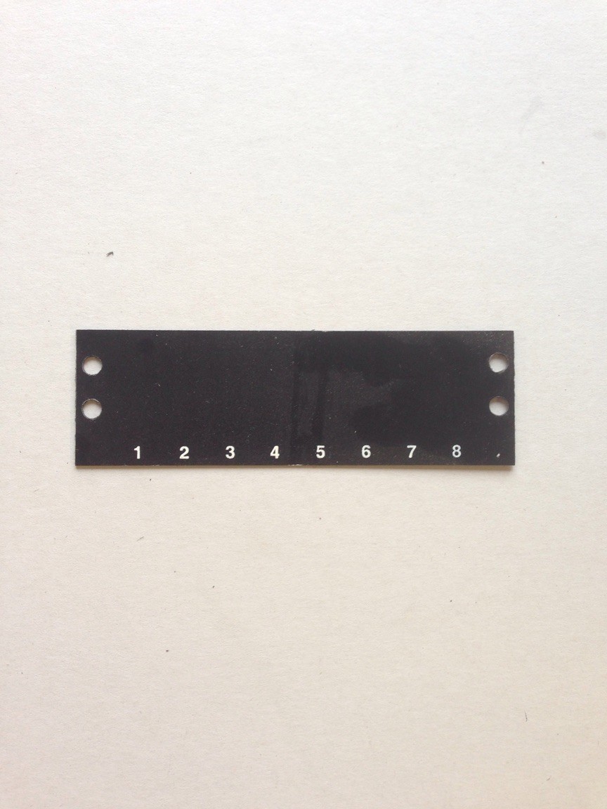 MS3300-8XP10, Marco, Marker Strip, Lot of 10 pcs