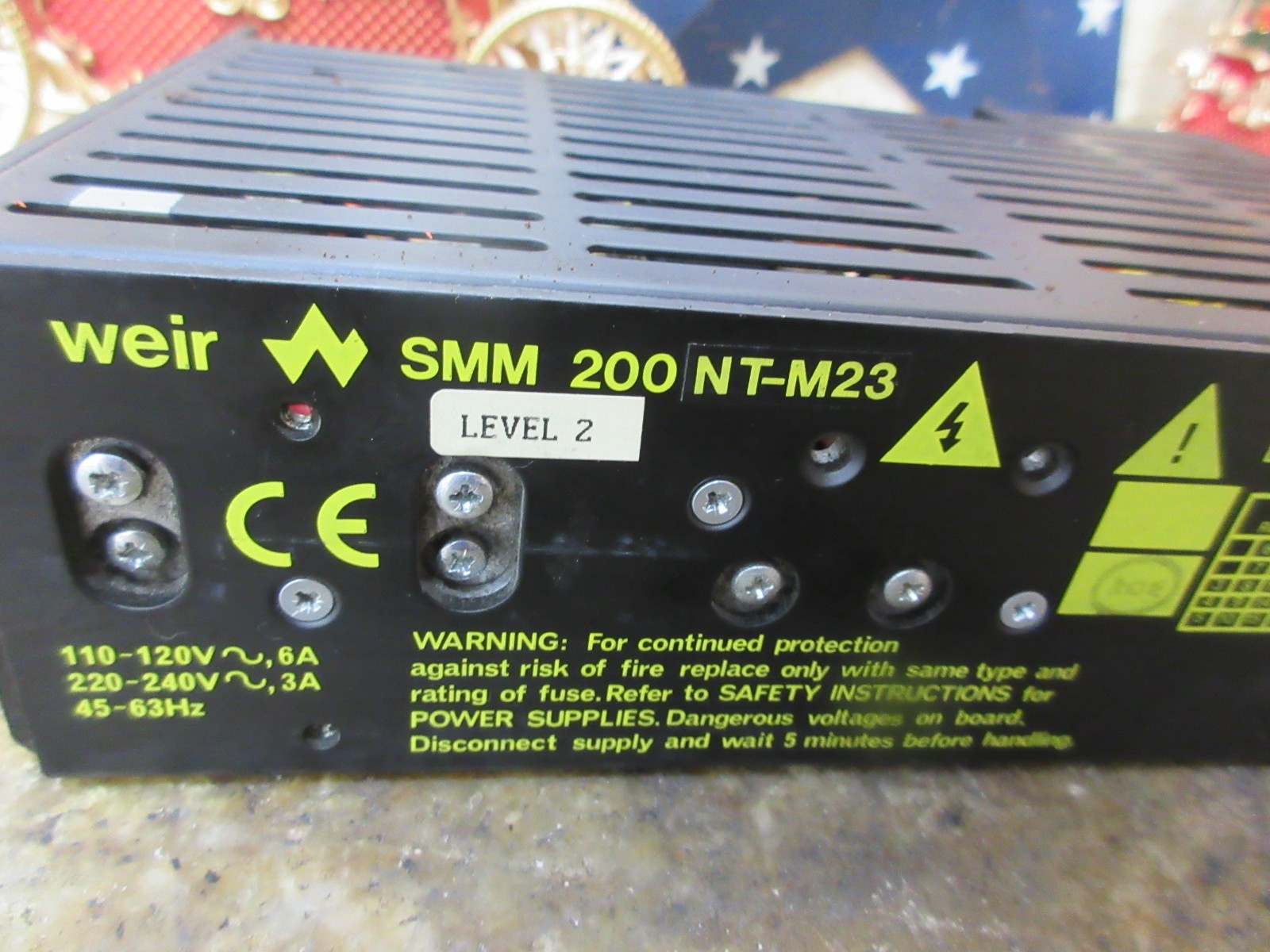 *SPECIAL 2000 CHARMILLES EDM CABINET WEIR SMM 200 NT-M23 VOLTAGE POWER SUPPLY
