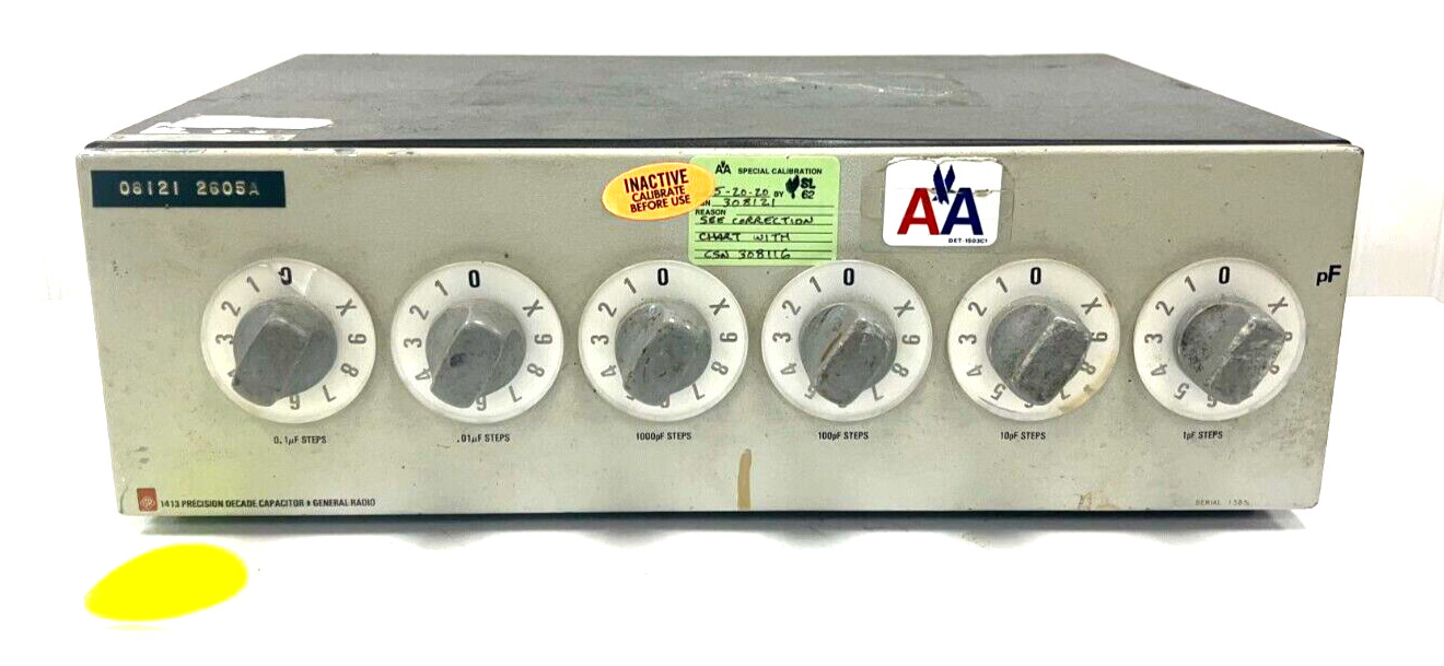 GENERAL RADIO 1413 PRECISION DECADE CAPACITOR