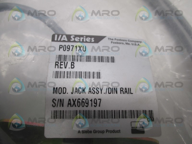FOXBORO P0971XU MODULE JACK ASSEMBLY/DIN RAIL NSMP
