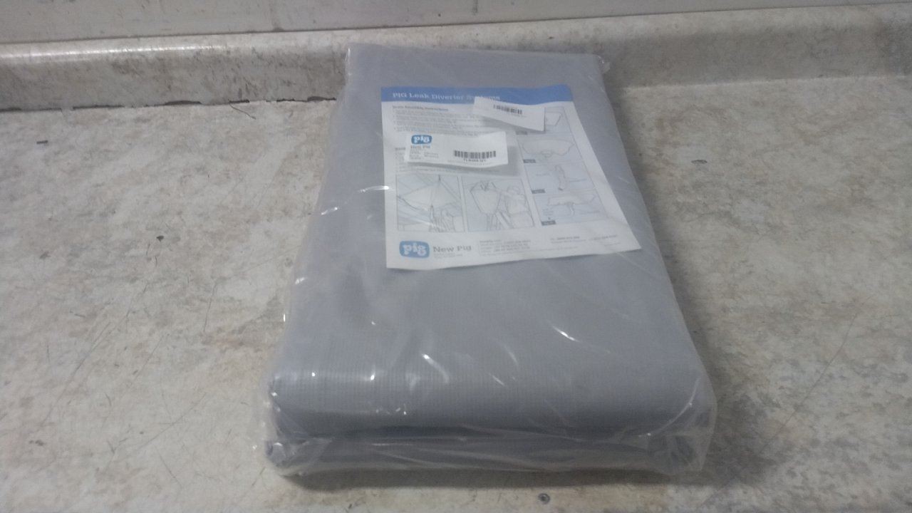 Pig TLS465-GY 12 Ft x 12 Ft 3.33 GPM Drainage Rate Roof Leak Diverter