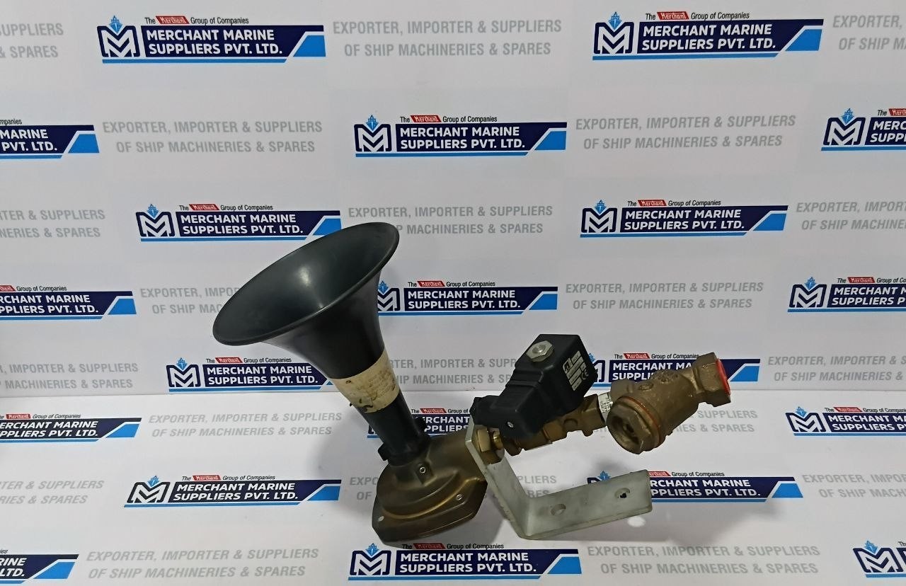 Kockum Sonics Tyfon MKT 75/660 Sweden AirHorn with Solenoid Valve