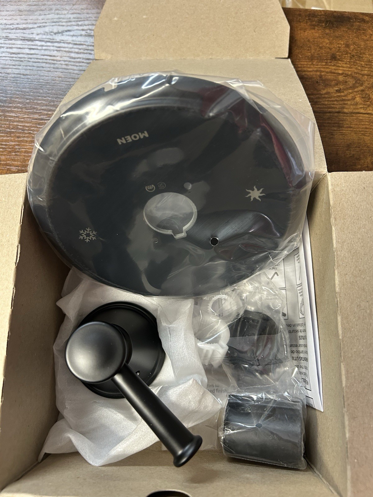Moen UT2902NHBL M-Core 2-Series 1-Handle Shower Trim Kit Matte Black