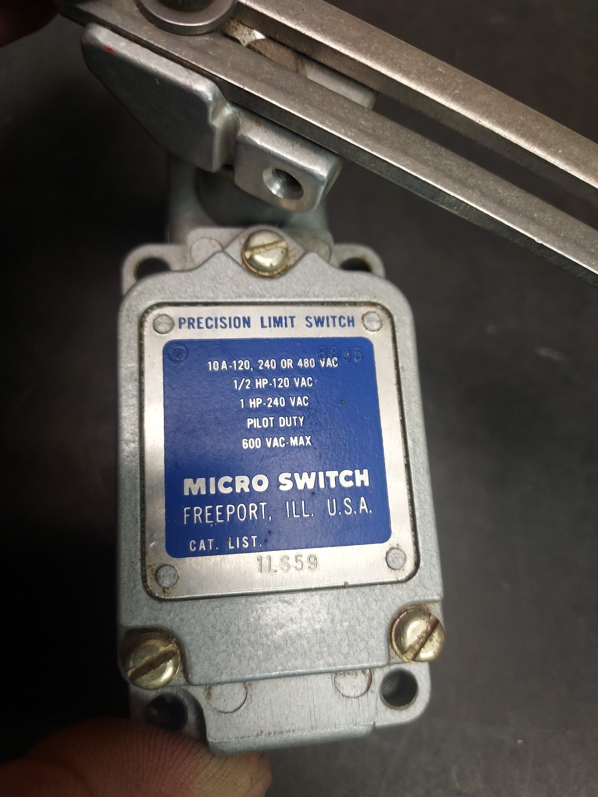 Micro Switch 1LS59 Precision Limit Switch W/ Arm 6PA44