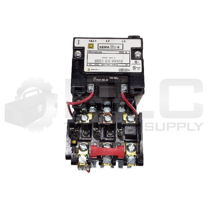 NEW SQUARE D 8536SBO2S /A STARTER NEMA 0, 31041-400-20 COIL: 24V60Hz