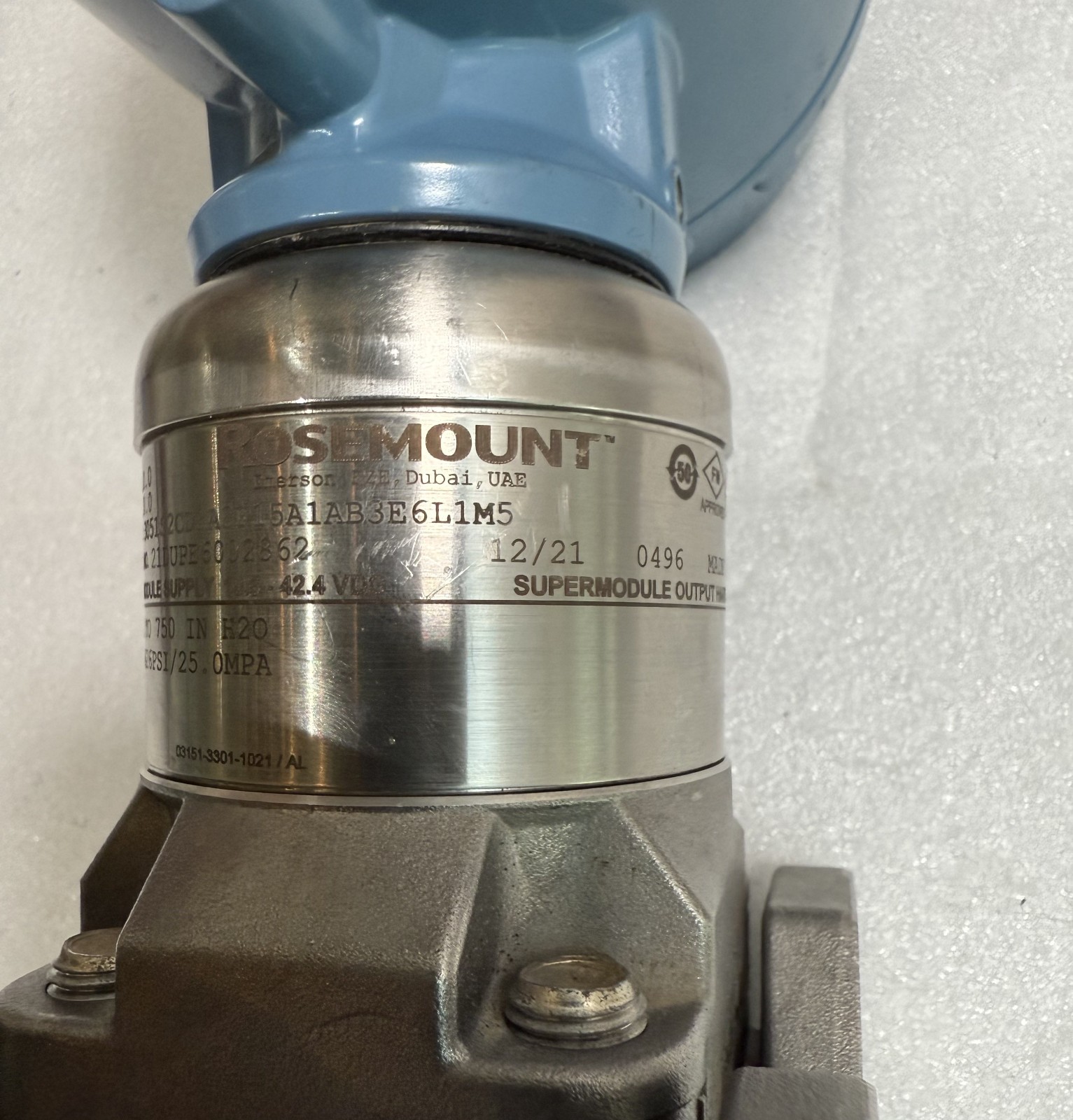 ROSEMOUNT 3051S2CD3 Pressure Transmitter 3051S2CD3A3F15A1AB3E6L1M5