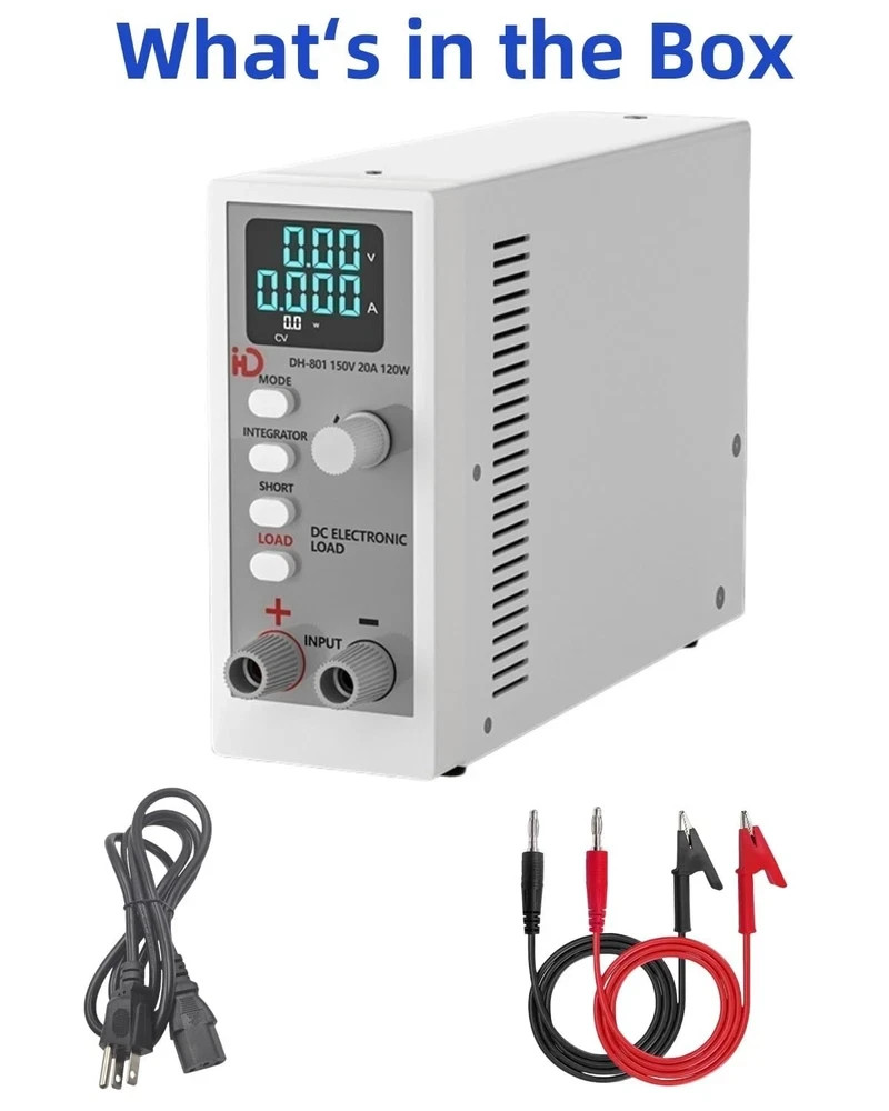 DC Electronic Load 120W, 0~150V, 0~20A, 0.1~999.9 ohm,Support CC(Constant Curre