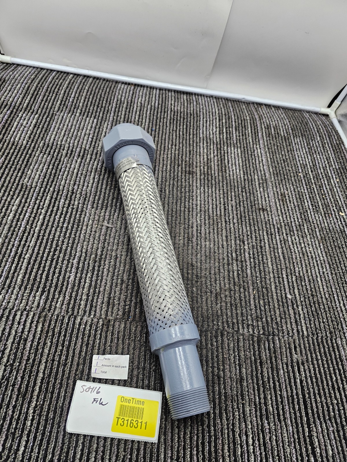 TCH Stainless Braided Hose 1-1/2 LPG/NH3, 1750 Burst PSI