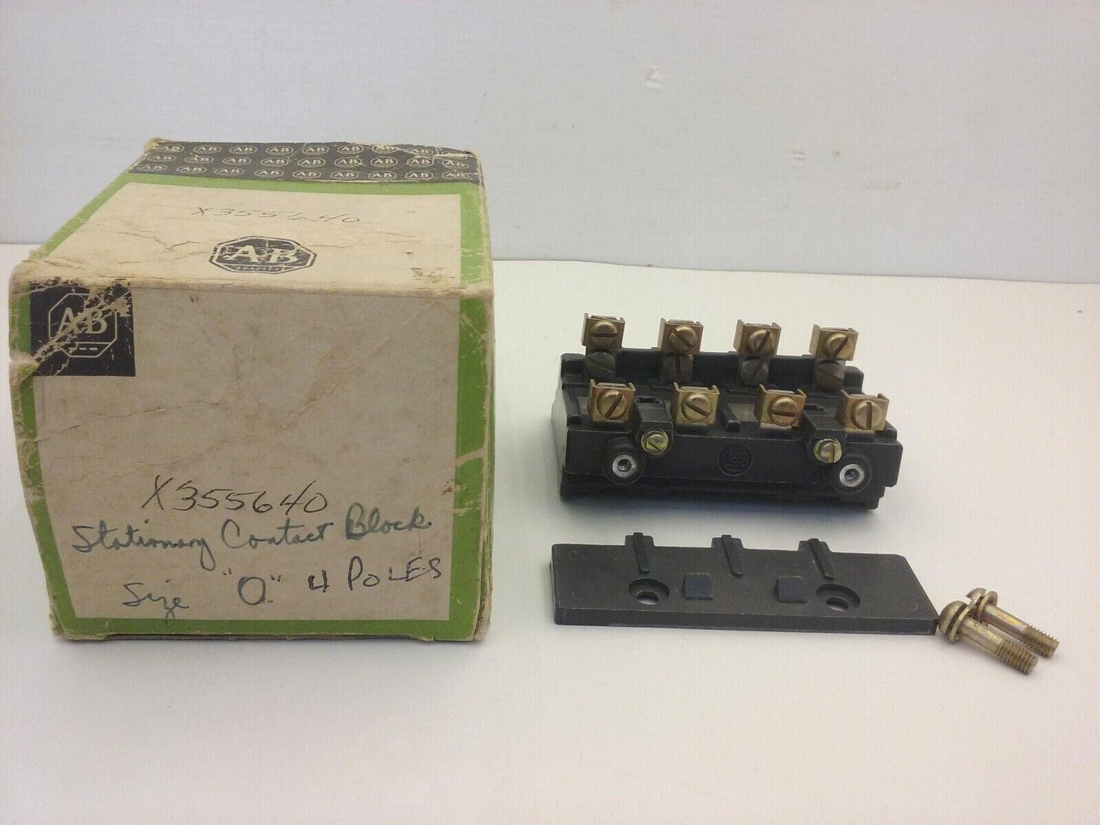 ALLEN BRADLEY X-355640 STATIONARY CONTACT BLOCK ASSEMBLY NIB