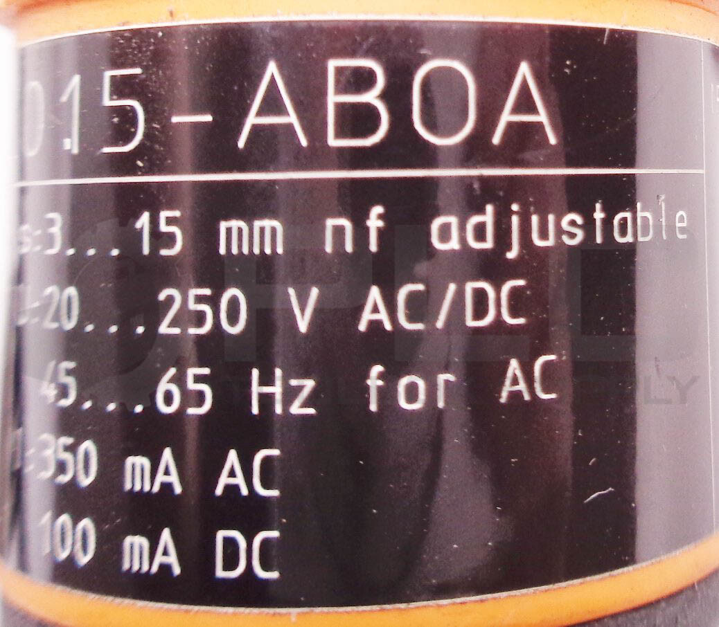NEW IFM KI-2015-ABOA-KI0037 EFECTOR PROXIMITY SENSOR 20-250VAC 45-65HZ 15MM