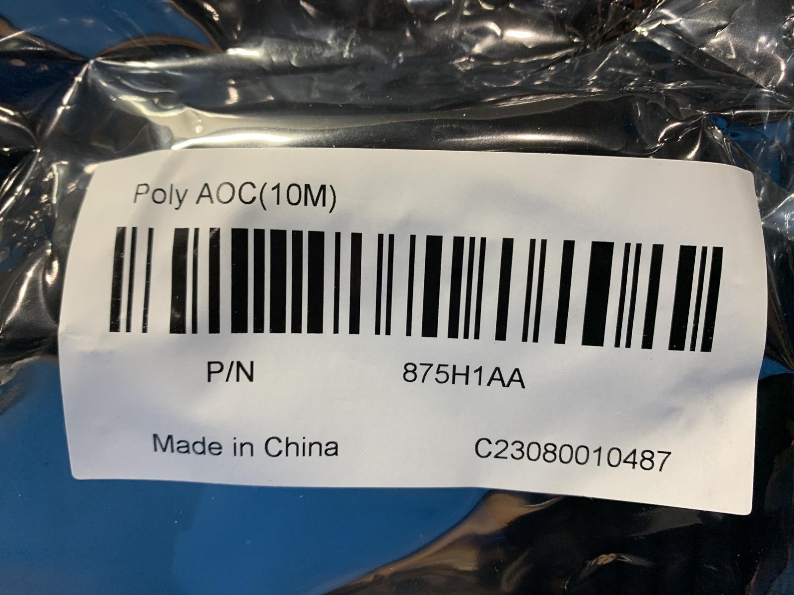 Poly 2457-30757-110 / 875H1AA Optical Cable / USB 3.1 / Type A To Type C / 10M