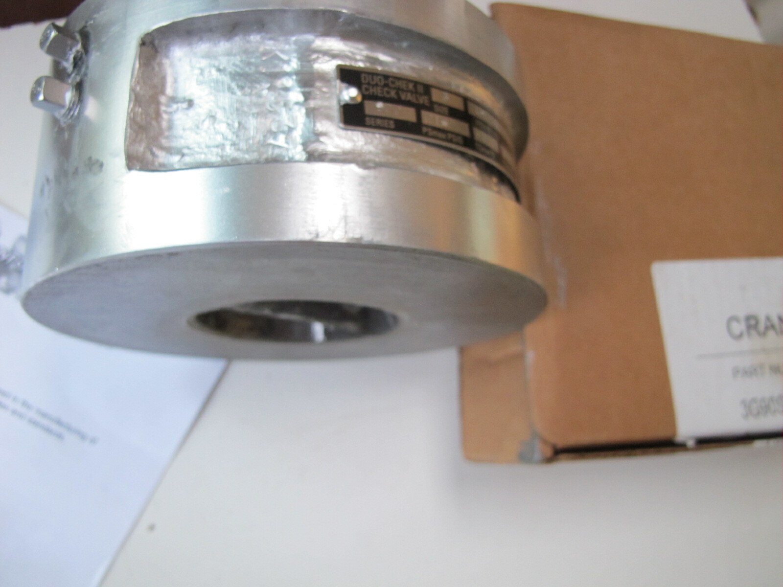3″ 900# Crane Duo-Chek II G90SVF-201 Check Valve WCB x 316 SS NEW