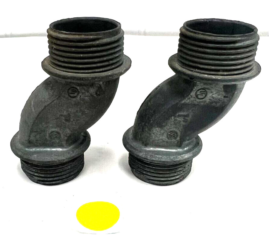 MADISON L-40-5 RIGID OFFSET CONNECTOR 1″ ZINC DIE CAST LOT OF 2