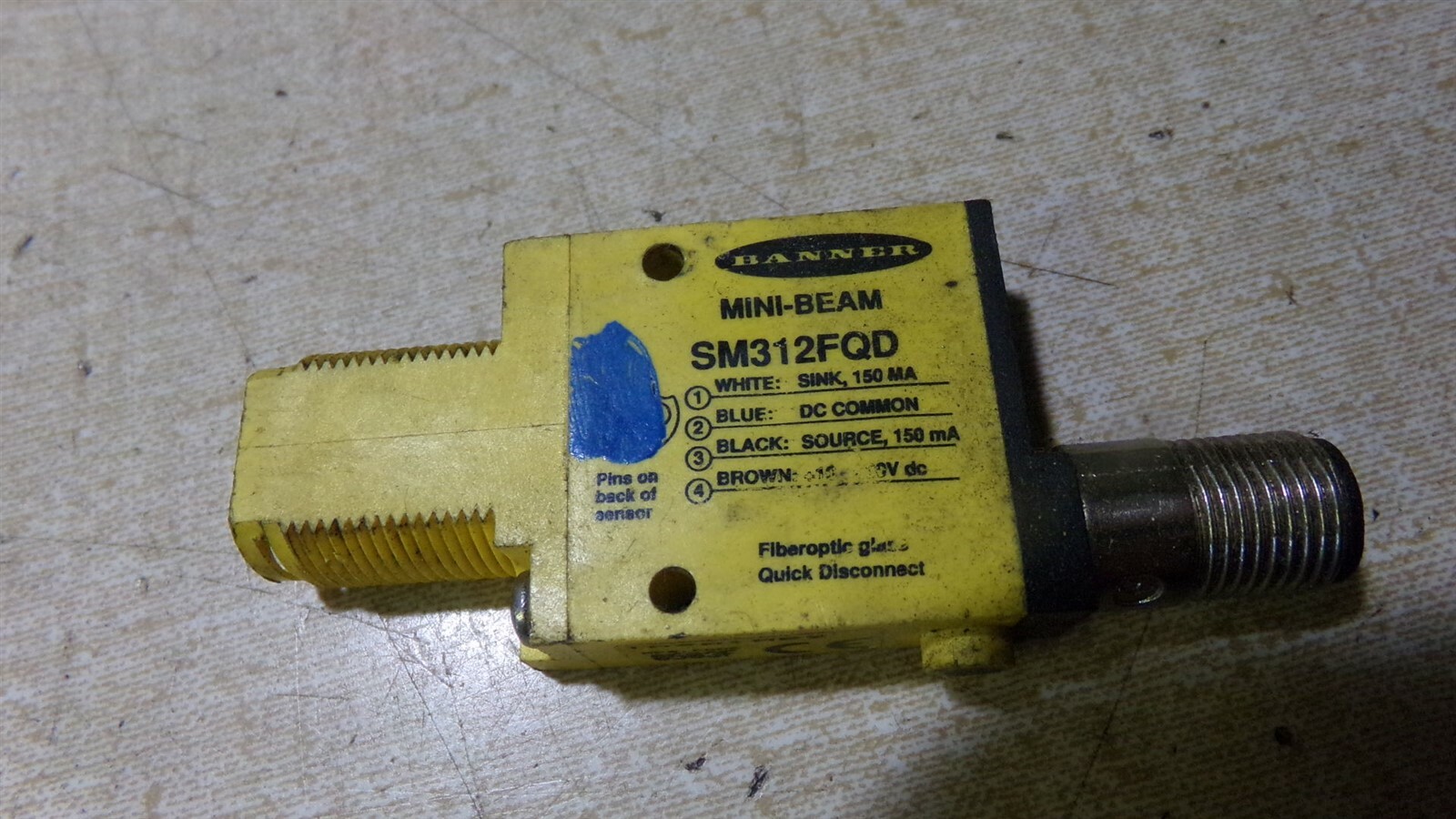 Banner SM312FQD 0503F MB2 LR41887 Fiber Optic Sensor *FREE SHIPPING*