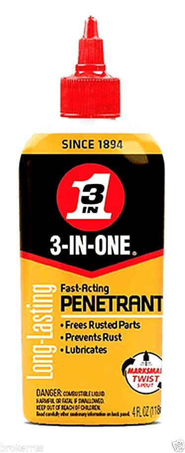 3-IN-ONE PENETRANT Lubricant penerating Oil Loosen nuts bolts Three in 1 12001