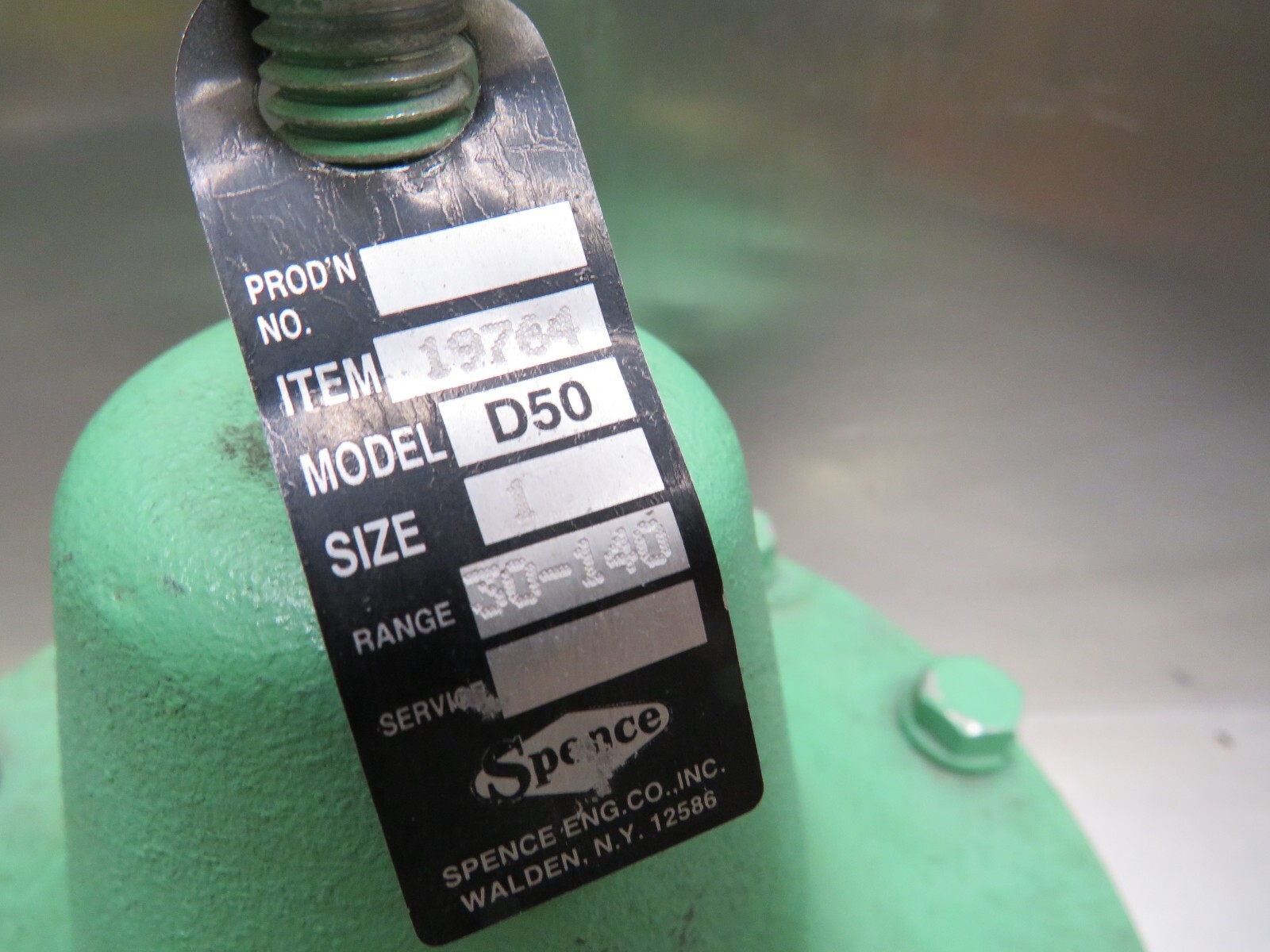Spence Model D50 Size 1″ Range 30-140 Regulator