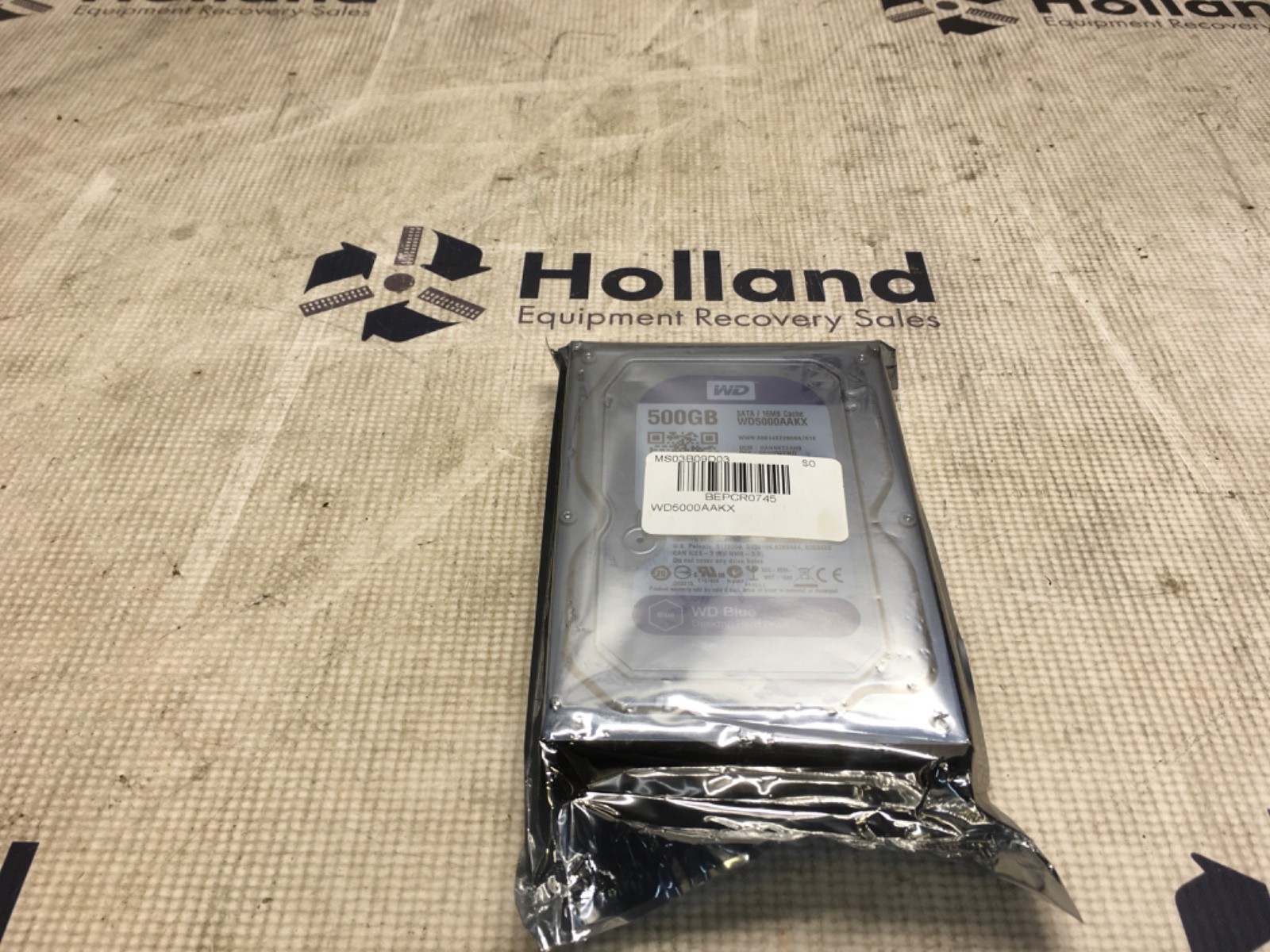 WD Blue desktop Hard Drive, WD5000AAKX, NOS, (ADI-1459)
