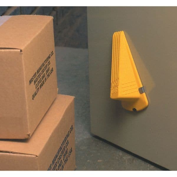 Giant Foot 00967 Door Wedge, Rubber, Yellow, 2″H X 3-1/2″W