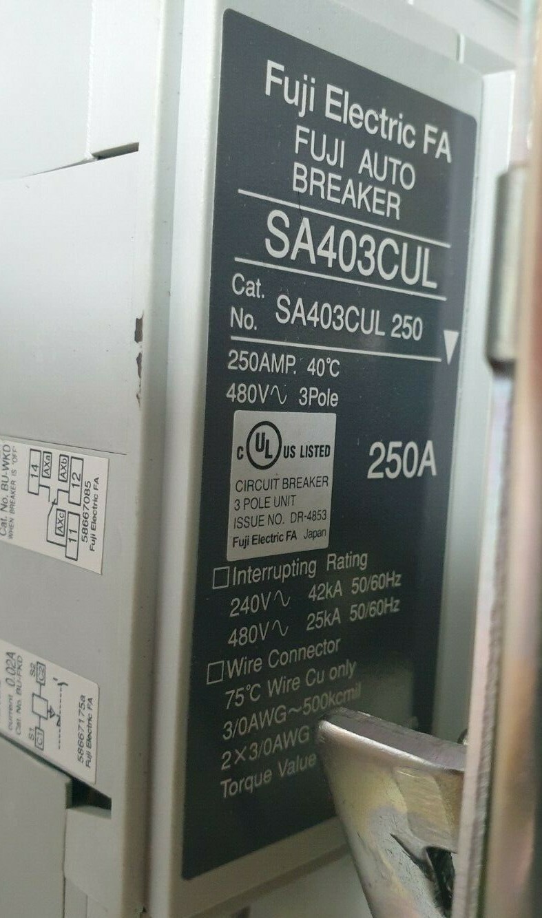 FUJI ELECTRIC SA403CUL SA403CUL 250 AUTO BREAKER (R5S14.1B1)(r2trolley.6)