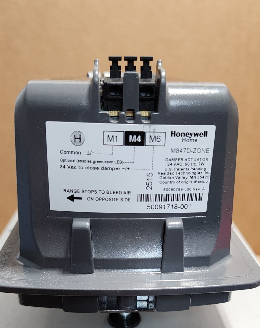 HONEYWELL ZD8X10TZ 8″ X 10″ Rectangular Damper 24 VAC