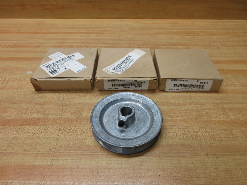 Congress Drives 3X910 V-Belt Pulley (Pack of 3)