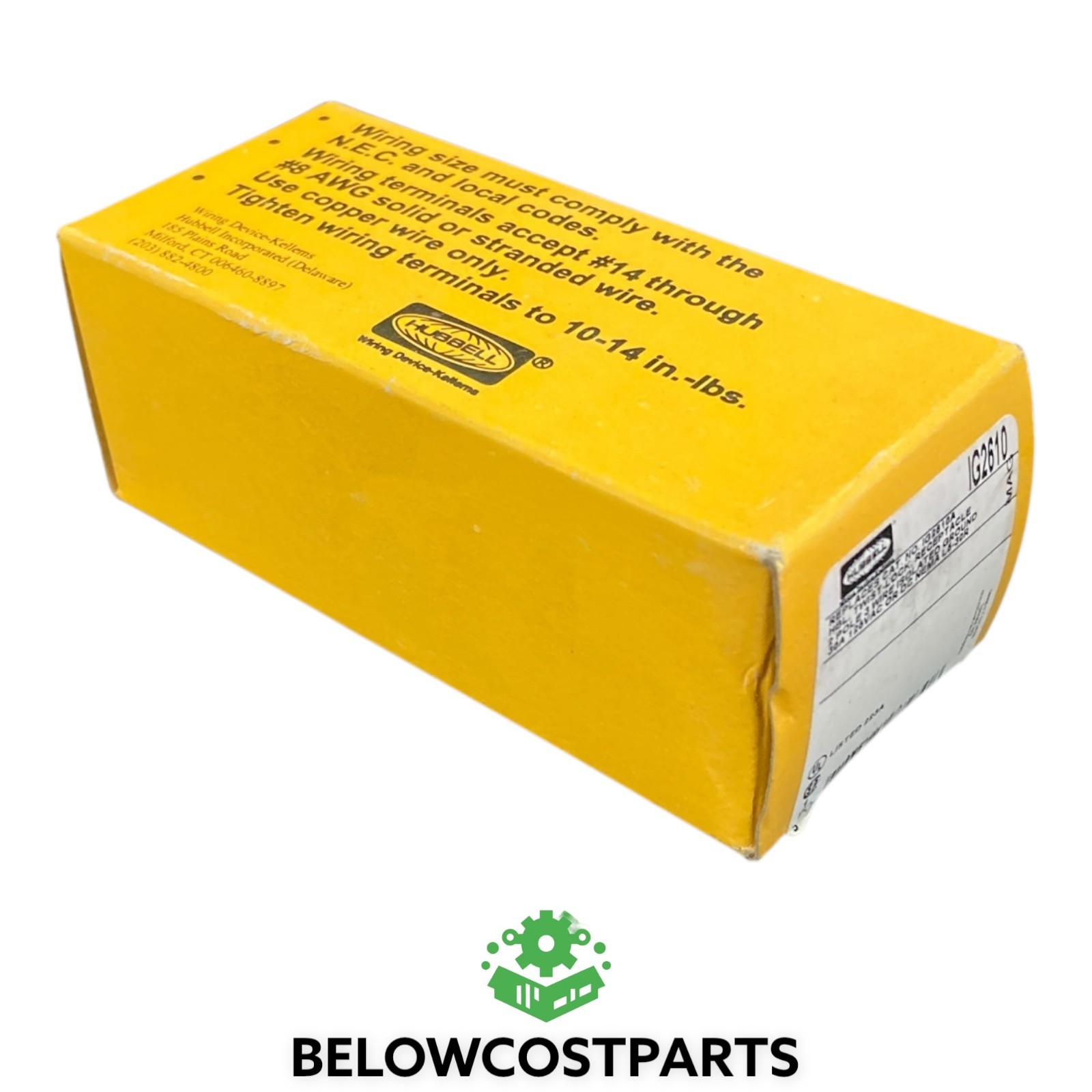 Hubbell IG2610 Isolated Ground Connector – 20A 125V, Industrial Grade