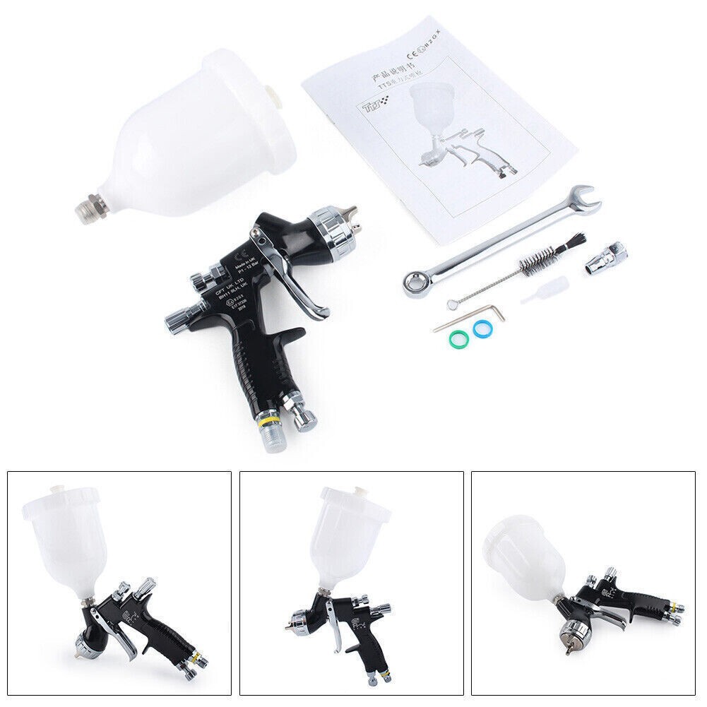 T110 Air Spray Gun Professional 1.3mm Nozzle High Quality Black