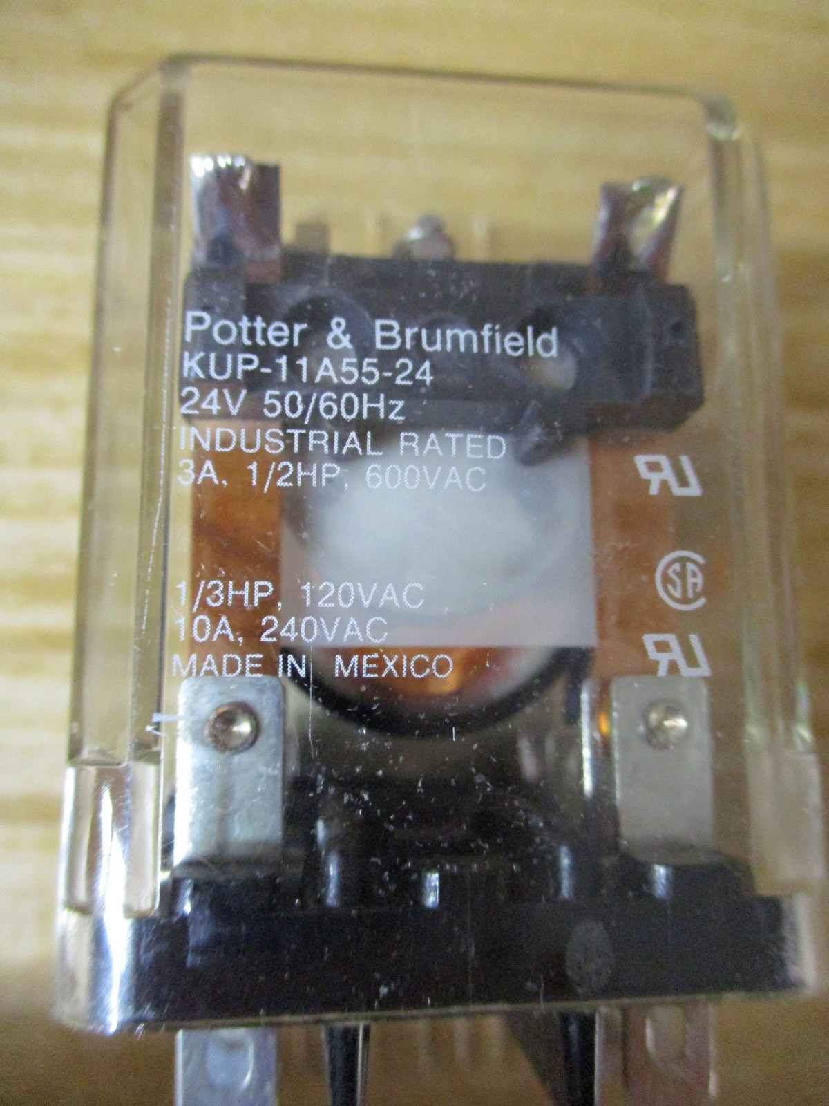 Potter & Brumfield KUP-11A55-24V AC Relay KUP11A55-24VAC