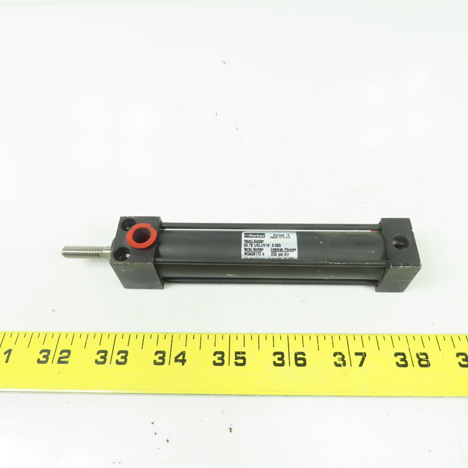 Parker 00.75 USLUV16 3.000 Double Acting Pneumatic Cylinder 3″ Stroke 3/4″ Bore