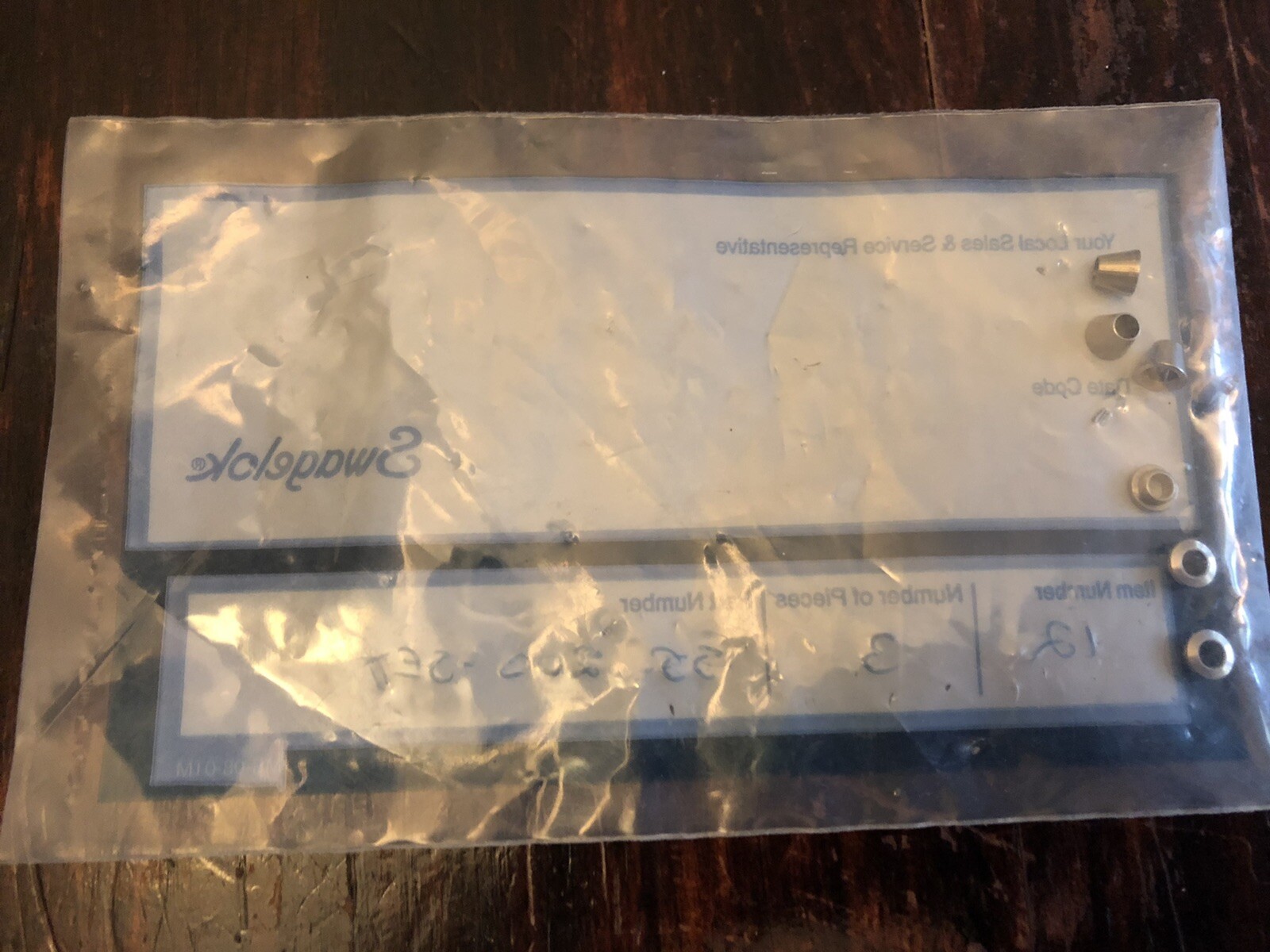Swagelok SS-200-SET (lot of 3 Sets)